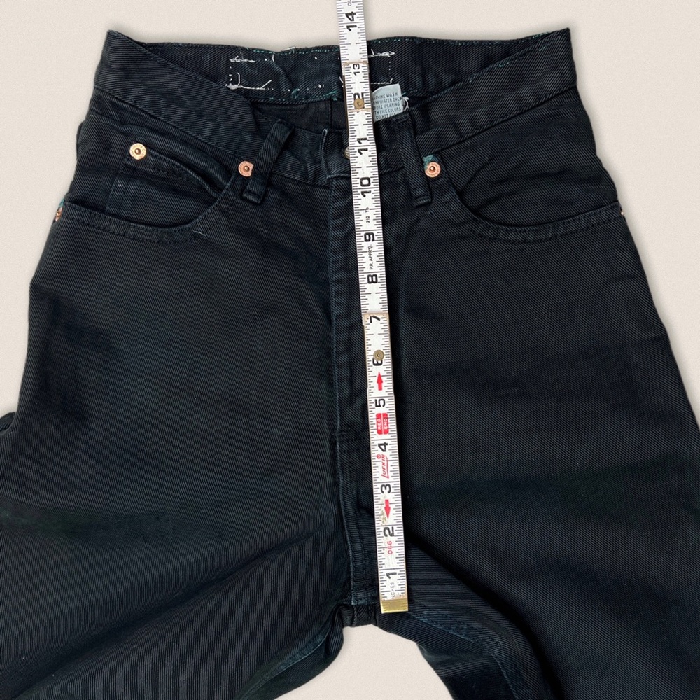 Vintage Calvin Klein Black Mom jeans 23” 24”High waisted rise slim fit tapered - Picture 4 of 12